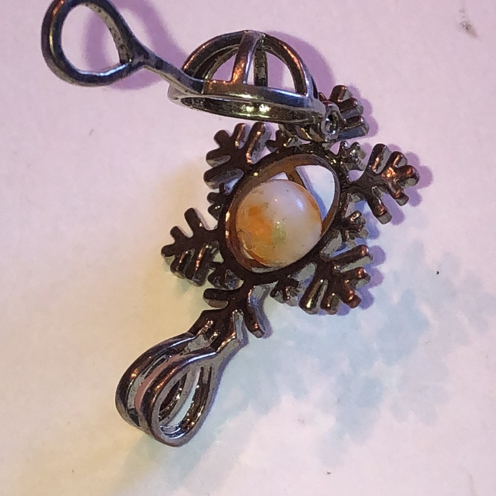 Silver Tone Snowflake Boho Interchangeable Bead P… - image 4